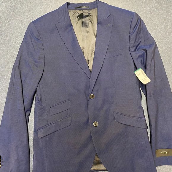 40R Navy Blue Simons(Le 31) Suit Blazer - Picture 1 of 8